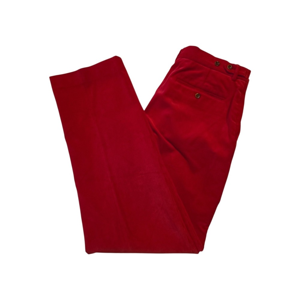 Polo Ralph Lauren Red Corduroy Pants Mens 32x32 Straight Preppy Golf